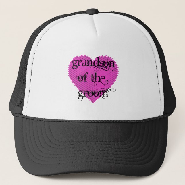 Grandson of the Groom Trucker Hat (Front)