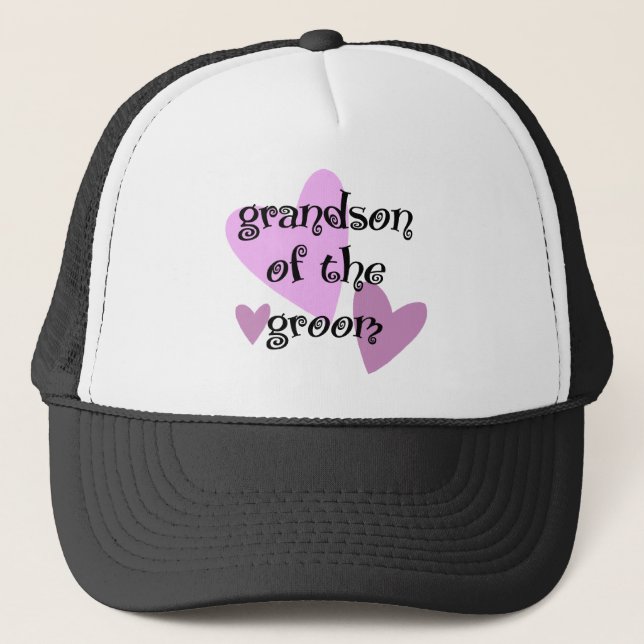 Grandson of the Groom Trucker Hat (Front)