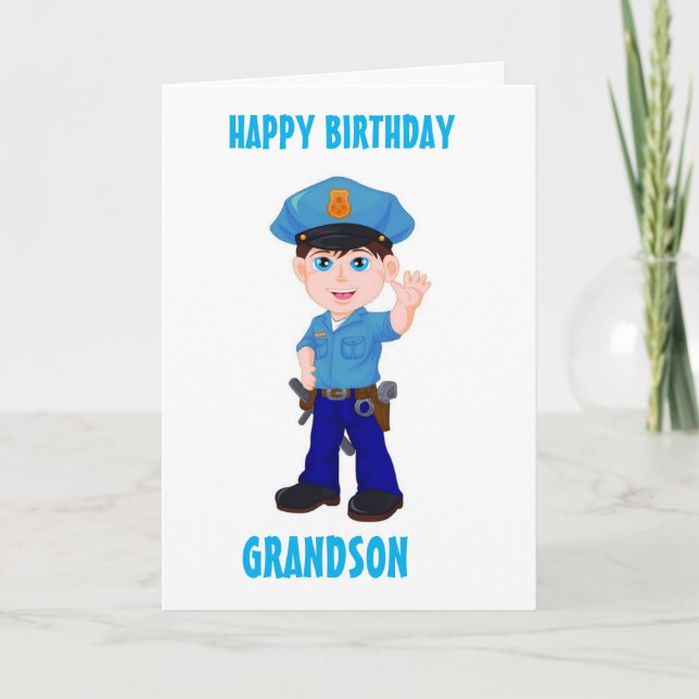 GRANDSON ON YOUR BIRTHDAY! CARD (Front)