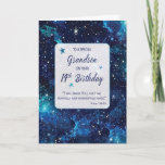 Grandson Religious 14th Birthday Stars in Galaxy Card<br><div class="desc">As your grandson turns 14,  celebrate his unique journey with this cosmic card. The stellar design and profound message highlight the individuality woven into his being by God's divine plan.</div>