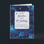 Grandson Religious 16th Birthday Stars in Galaxy Card<br><div class="desc">Mark this sweet sixteen with a cosmic touch. The stars on the card shine brightly,  just like the unique light your grandson brings to the world. A meaningful reminder of God's amazing plan for him.</div>