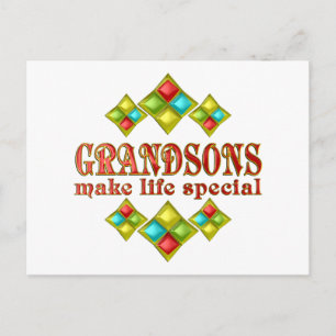 GRANDSONS MAKE LIFE SPECIAL POSTCARD