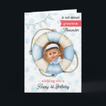 Grandson's Photo Birthday Nautical Greeting Card<br><div class="desc">Grandson's Photo Birthday Nautical Greeting Card. Celebrate your Grandson's first birthday with this adorable Nautical card. Customize it for your grandson or add their name for a personalized touch. Perfect for kids, this whimsical card brings joyful wishes and a sense of wonder to their birthday celebration. Make their day unforgettable!...</div>
