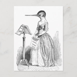 Grandville Anthropomorphic Bird Postcard