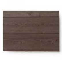Grange brune foncée mariage enveloppes