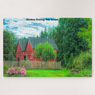 Grange rustique Vermont. Puzzle