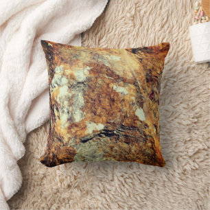 Granite And Quartz Stone Nature Throw Pillow