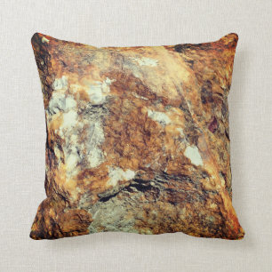 Granite And Quartz Stone Nature Throw Pillow