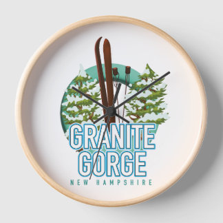 Granite Gorge new Hampshire ski Clock