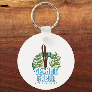 Granite Gorge new Hampshire ski Keychain