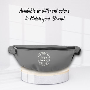 Granite Grey Company Logo Business Promotion Fanny Pack