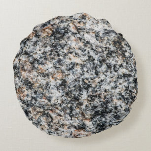 Granite - Hard Rock Round Pillow