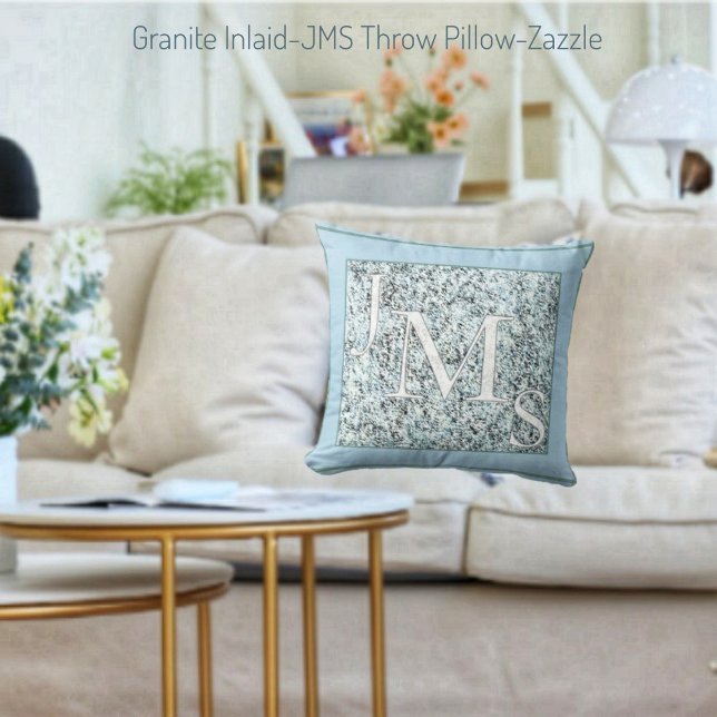 Granite Inlaid-JMS Throw Pillow (Creator Uploaded)