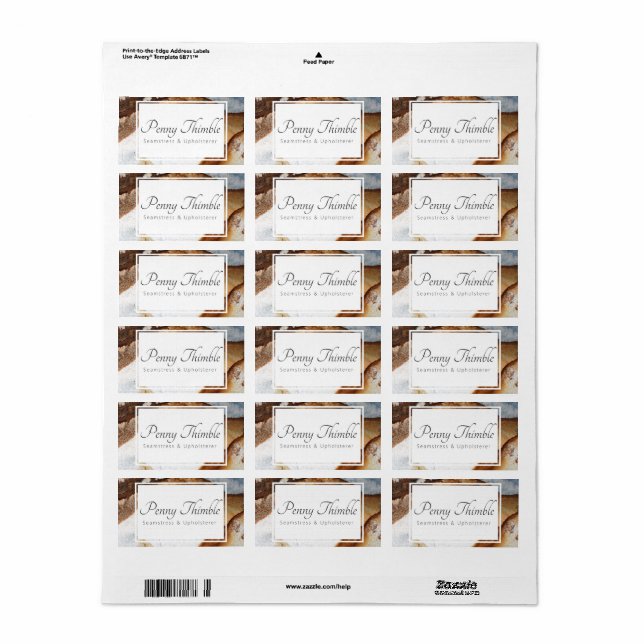 granite ionised slab label (Full Sheet)