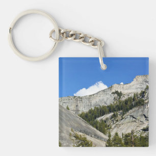 Granite Mountains at Tenaya Lake, Yosemite, CA Keychain