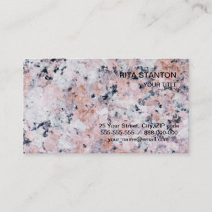 Granite pattern business card