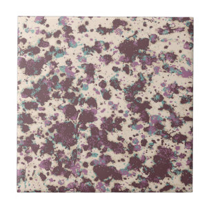 Granite pattern purple and beige with grey blue tile