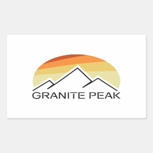 Granite Peak Montana Retro Sticker