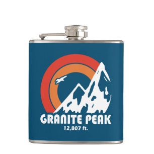 Granite Peak Montana Sun Eagle Hip Flask