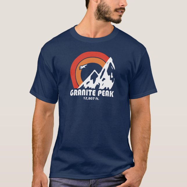 Granite Peak Montana Sun Eagle T-Shirt (Front)
