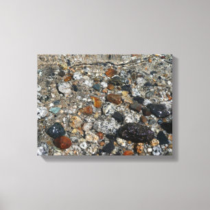 Granite Pebbles in Tenaya Lake at Yosemite Canvas Print