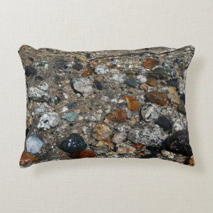 Granite Pebbles in Tenaya Lake at Yosemite Decorative Pillow