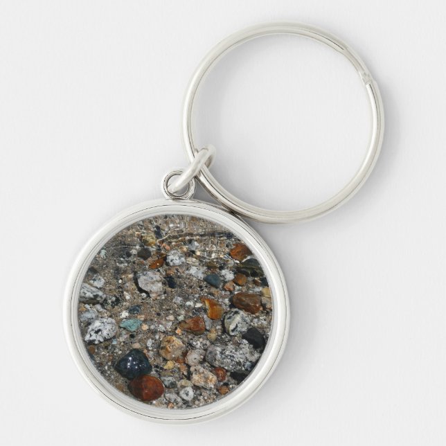 Granite Pebbles in Tenaya Lake at Yosemite Keychain (Front)