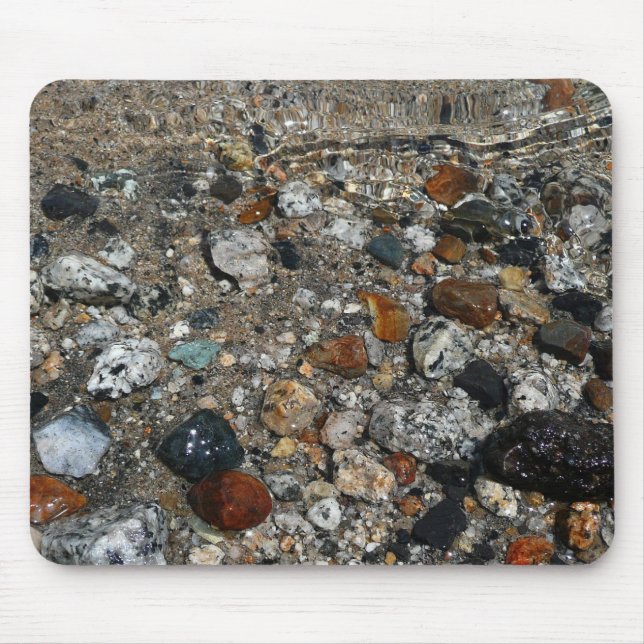 Granite Pebbles in Tenaya Lake at Yosemite Mouse Pad (Front)