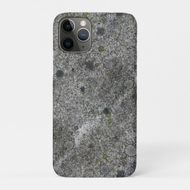 Granite Rock Grey with Green Moss Case-Mate iPhone Case (Back)