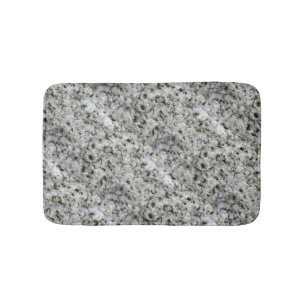 Granite Rock White Bath Mat