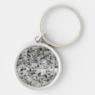 Granite Rock White Keychain