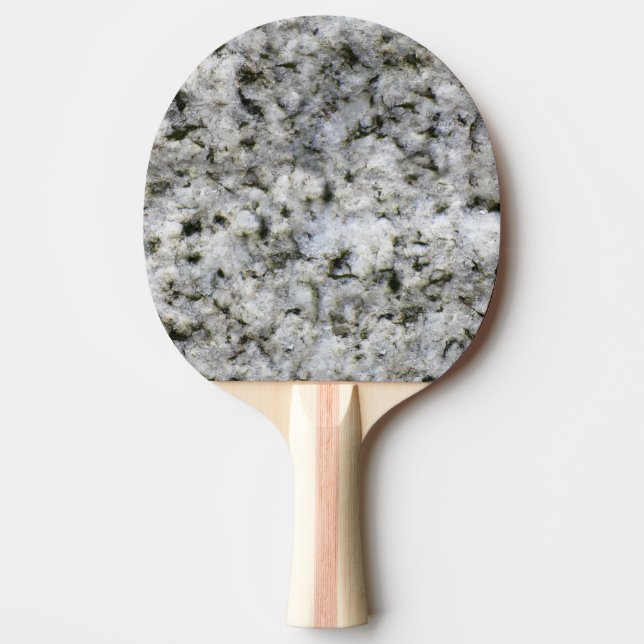 Granite Rock White Ping Pong Paddle (Front)