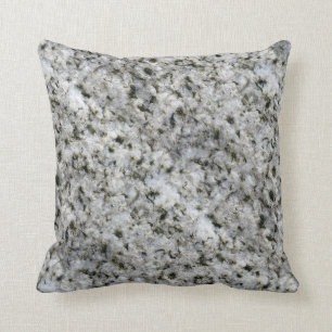 Granite Rock White Throw Pillow