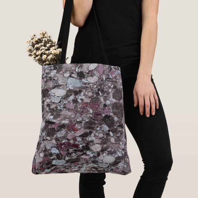 Granite Stone Pattern All-Over-Print Tote Bag (Close Up)