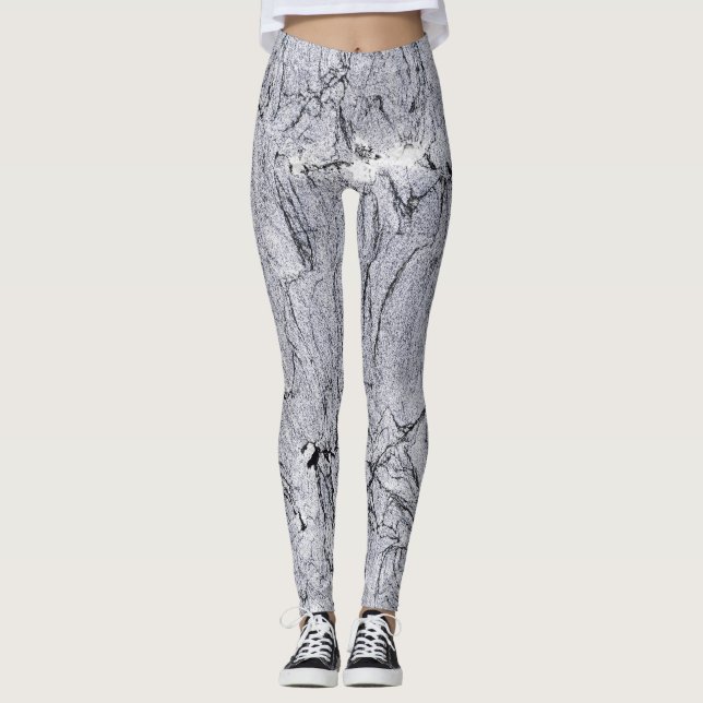 Granite Stone Pattern Leggings (Front)