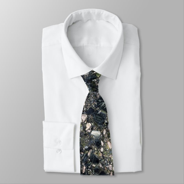 Granite Stone Pattern Tie (Tied)