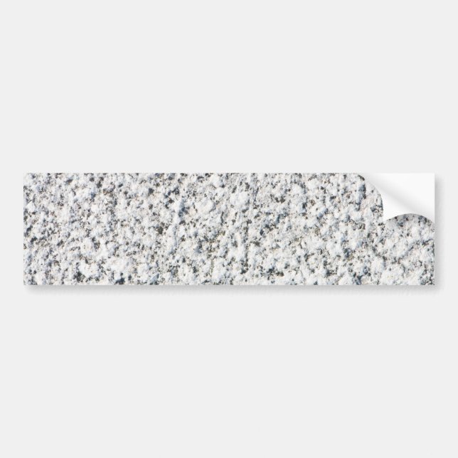Granite surface pattern bumper sticker (Front)