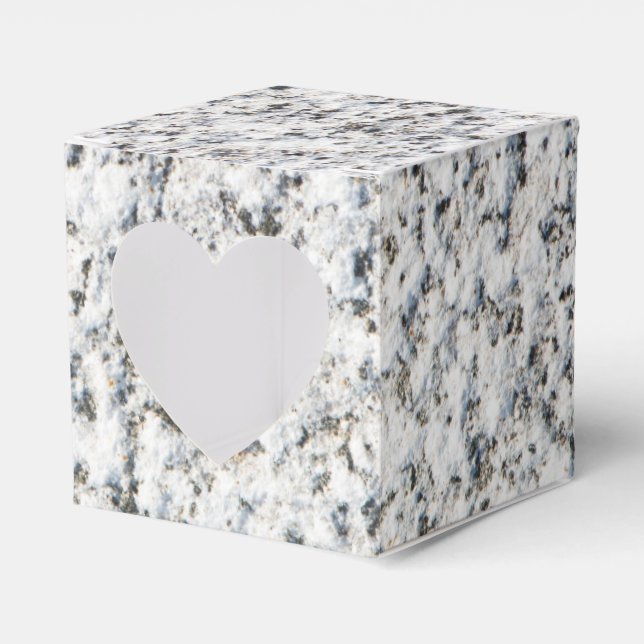 Granite surface pattern favor box (Front Side)