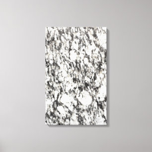 Granite texture   Background of marble in black Canvas Print