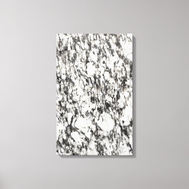 Granite texture | Background of marble in black Canvas Print (Front)