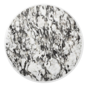 Granite texture Background of marble in black Ceramic Knob
