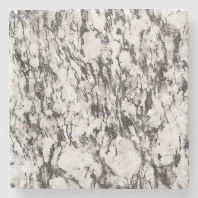 Granite texture | Background of marble in black Stone Coaster (Front)