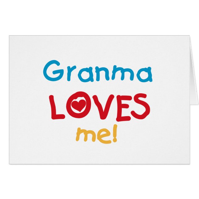 Granma aime mes t-shirts et cadeaux (Devant horizontal)