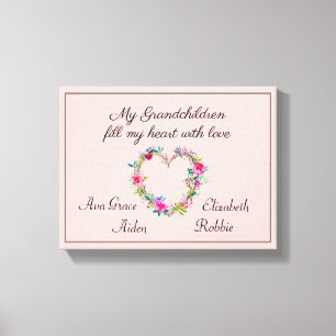 Granmother's Personalized Canvas Print