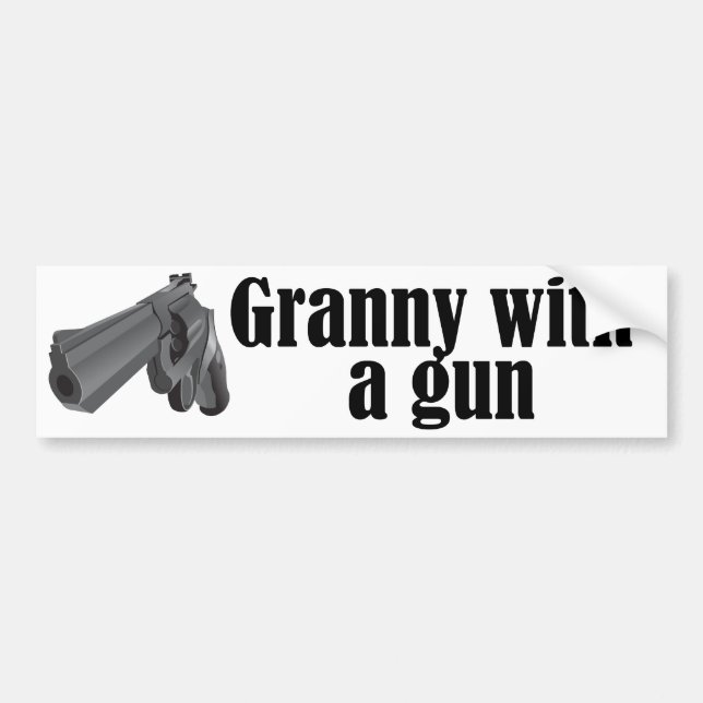 Grannies With Guns Bumper Sticker (Front)