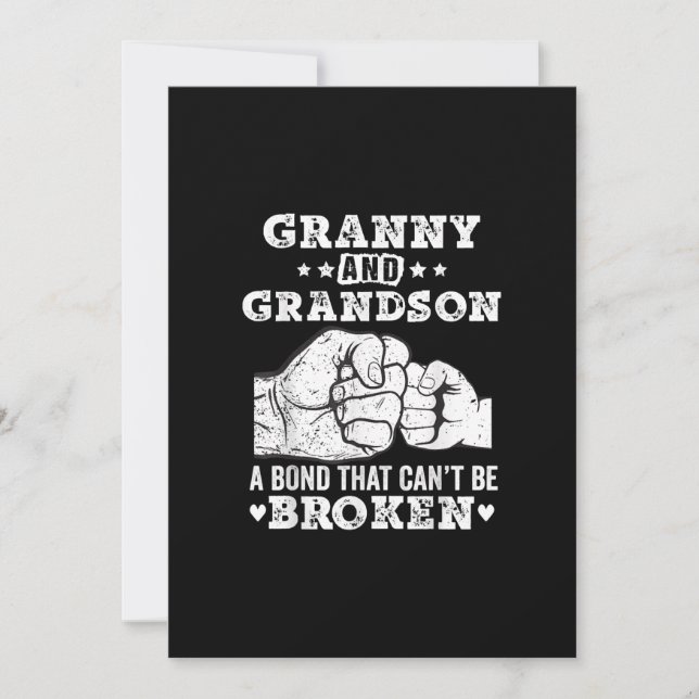 Granny And Grandson A Bond That Cant Be Broken (Front)