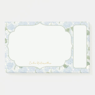 Granny Chic Hydrangea Floral Customizable Post-it Notes