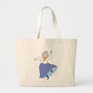 Granny Dancing - Colour Large Tote Bag