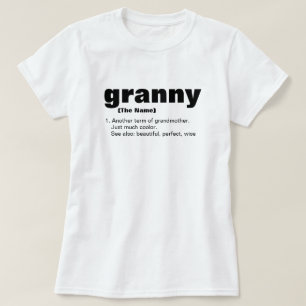 Granny Definition Funny Mothers Day, Christmas T-Shirt