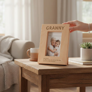 Granny Definition Laser Etched Picture Frame